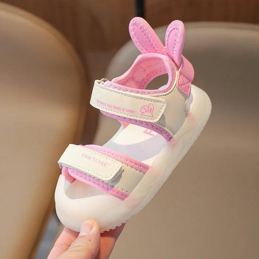 Cartoon Greenish Pink Soft Boys Girls Shoes
