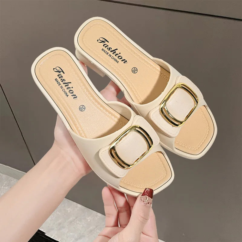 Versatile Thick Sole Flip Flops Slides Slippers