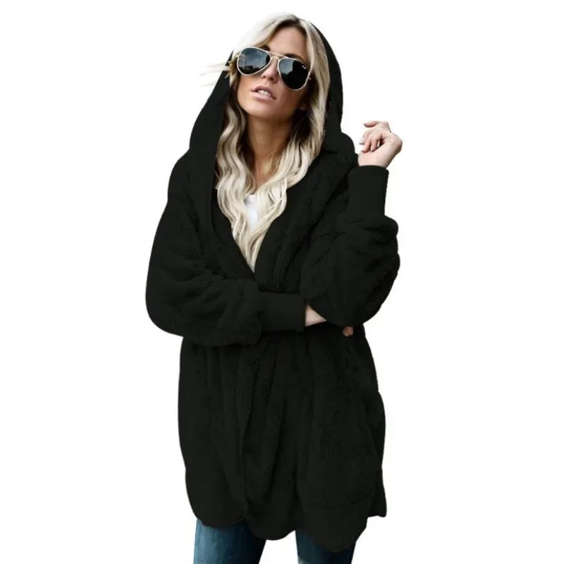 Double-faced Fur Fleece Faux Fur Thick Coat