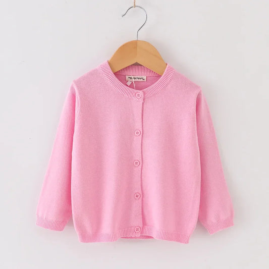 Spring Autumn Toddler Knit Cardigan Baby Soft Knitted Sweater Coat
