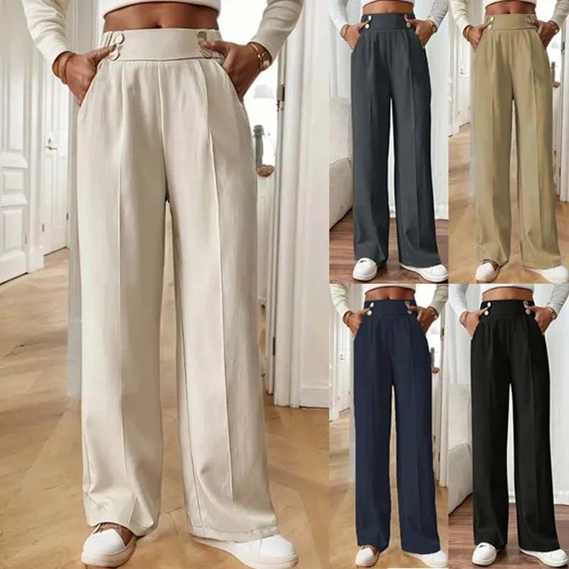 High Waist Wide Leg Pants