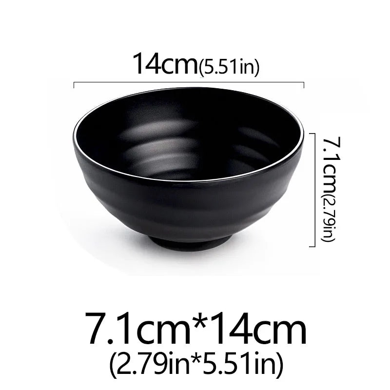 Frosted Melamine Ramen Bowl Imitation Porcelain