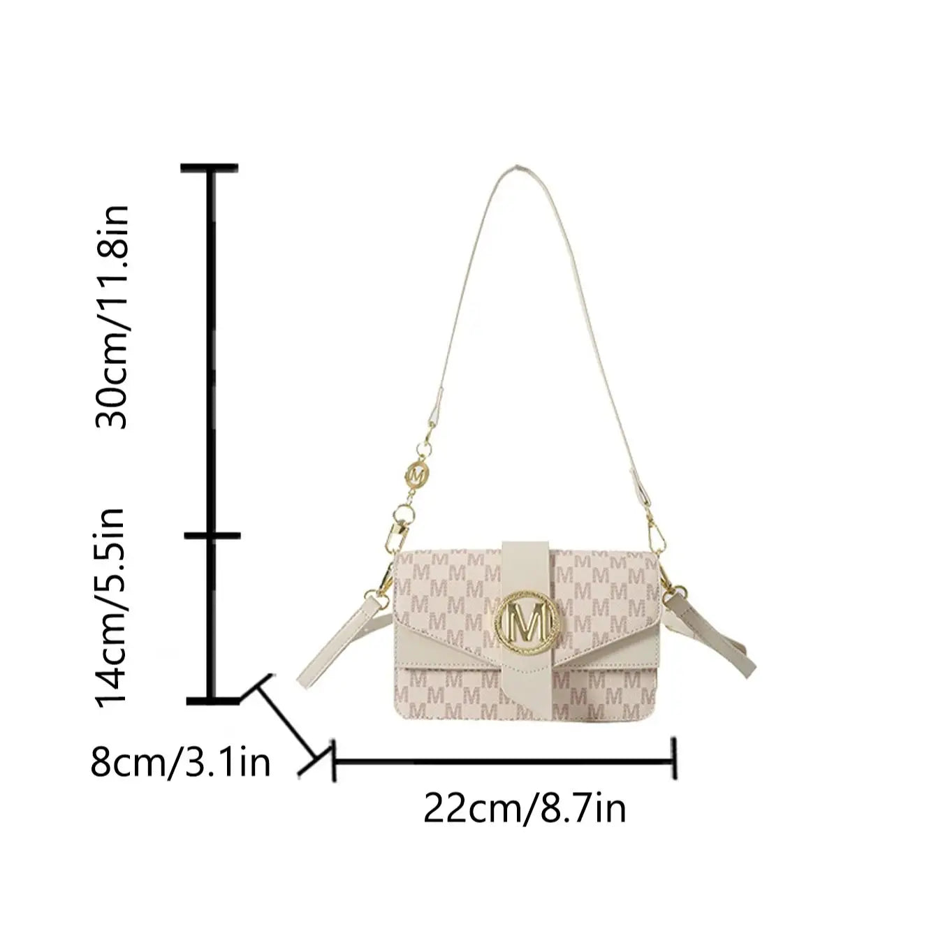 Diagonal cross style crossbody bag