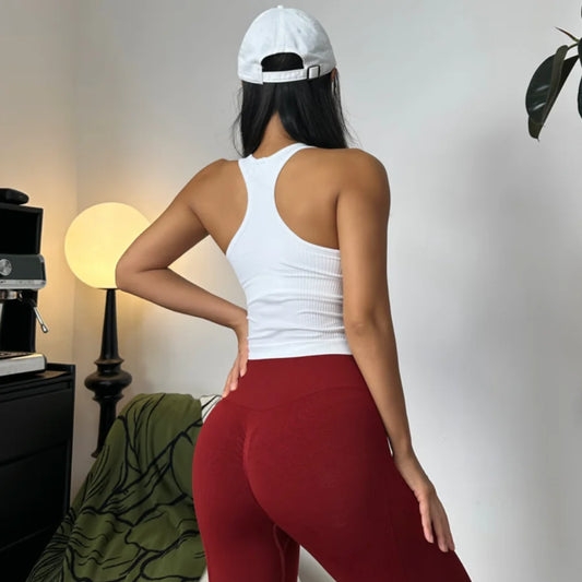 Sports short vest sleeveless training yoga clothes.