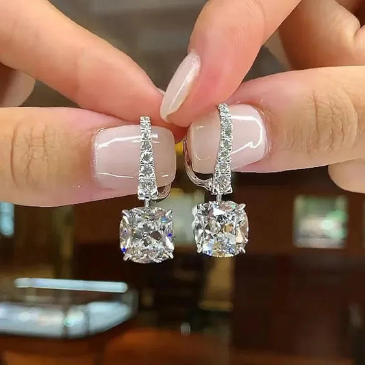 925 Sterling Silver Crystal Cubic Zircon Earring