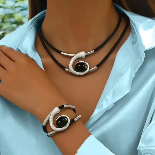 Exaggerated Spiral Snail Bohemian Jewelry Set