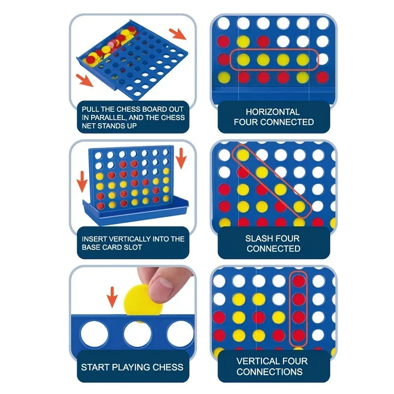 Four In A Row Bingo Chess Connect Classic Board Toys