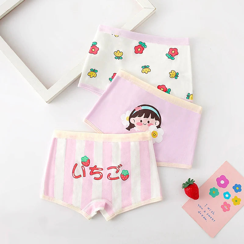 3Pcs/lot Kids 7 Collections Cotton Underwear