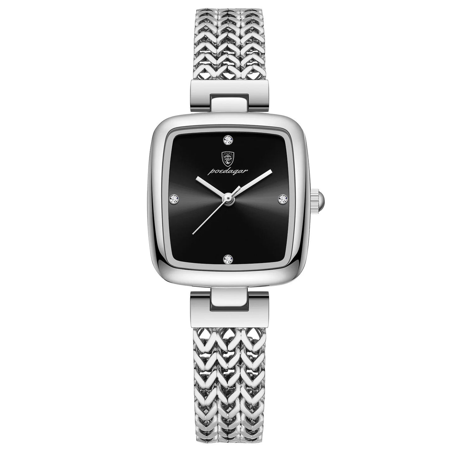 Luxury Square Stainless Steel Quartz Watch