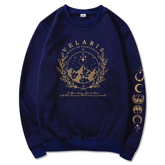 Sleeve Print Shirt ACOTAR Merch Sarah J Maas Sweater Starlight Pullover