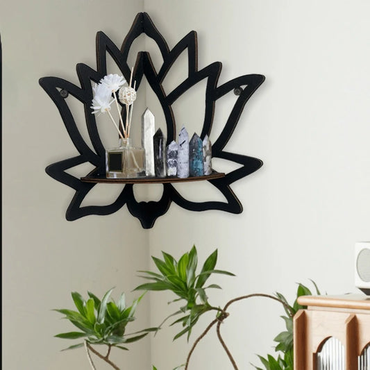 Wooden Lotus Hollow Rack Aromatherapy