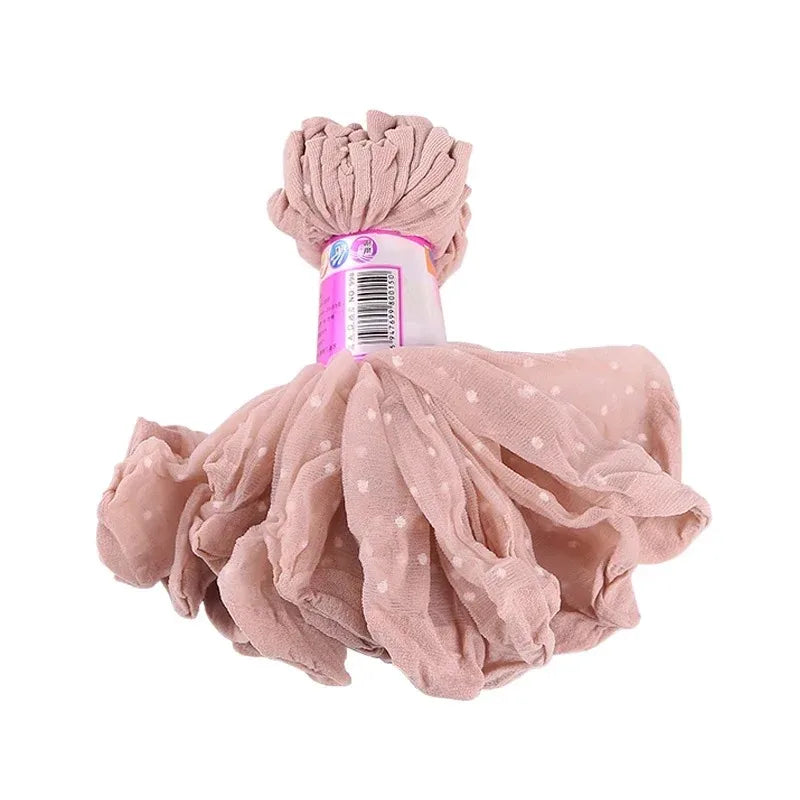 Black Dot Transparent Ultra-thin Crystal Silk Socks