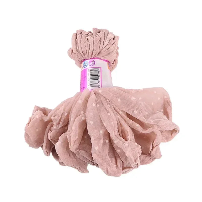 Black Dot Transparent Ultra-thin Crystal Silk Socks