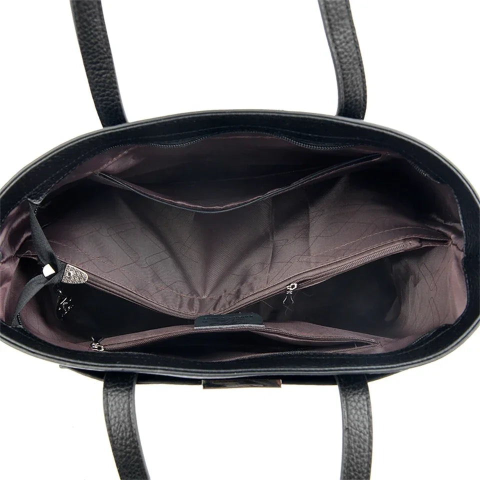 Genuine Soft Pu Leather Hand Luxury Tote Bag