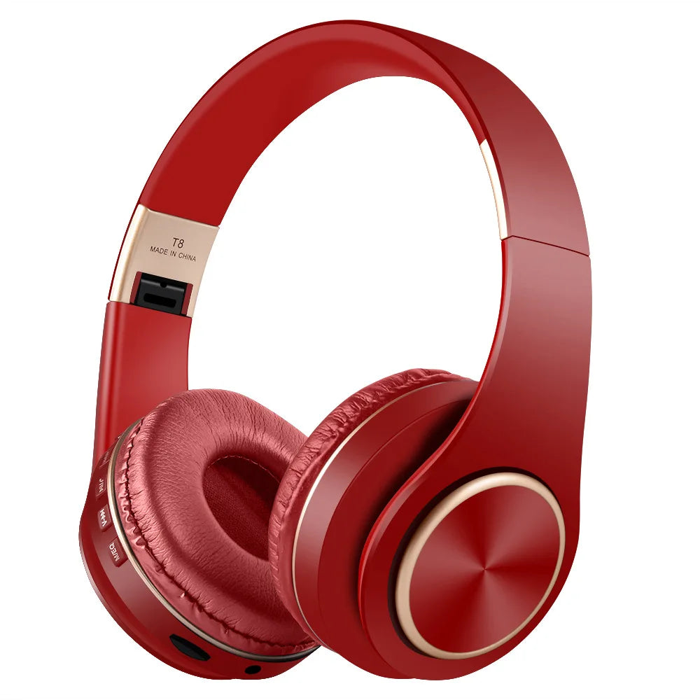 T8 Wireless Headphones Bluetooth 5.3 Stereo Surround Sound Foldable Sport