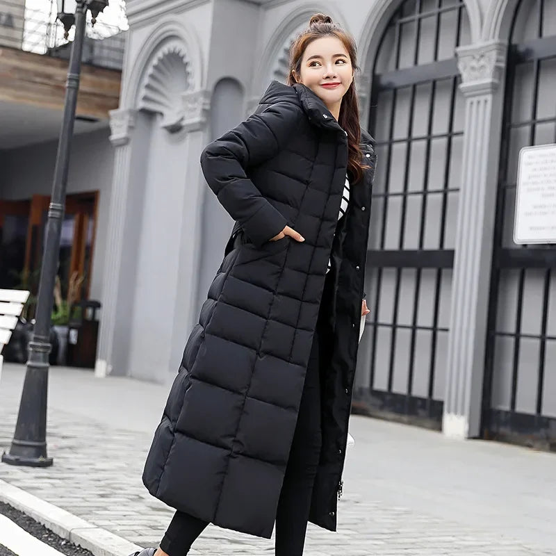 Fur Parkas Quilted Thicken Long Coat Jacket