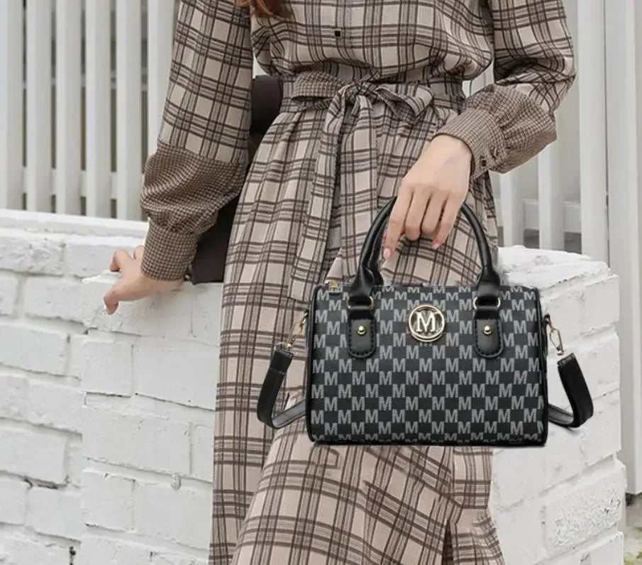 Alphabet Shoulder Faux Leather Small Bag