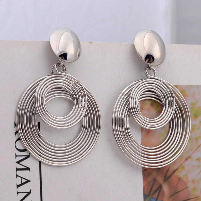 DANA Big Round Statement Earrings