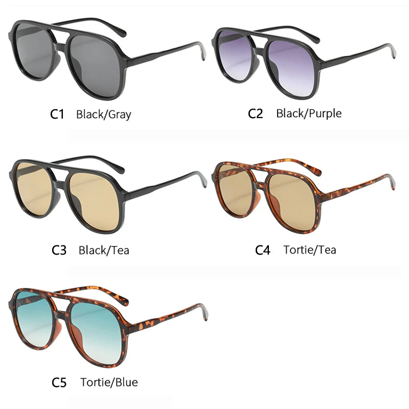 Retro Classic Pilot Men High-end Personalized Sunglasses