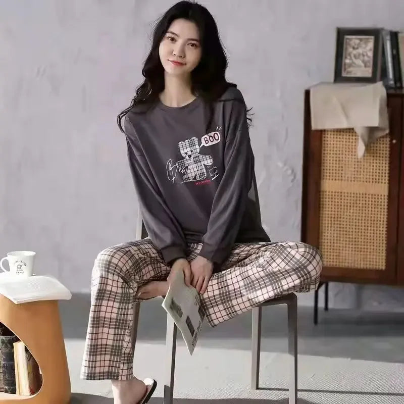 Long-Sleeved Homewear Pyjama Set