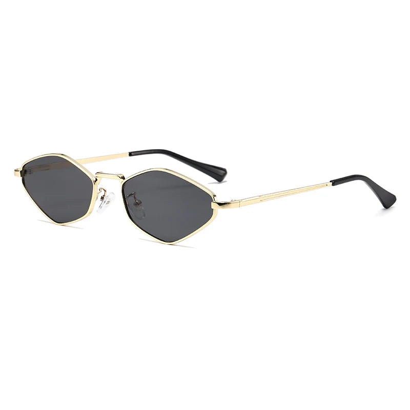 Protective Small Frame Polygon Sunglasses
