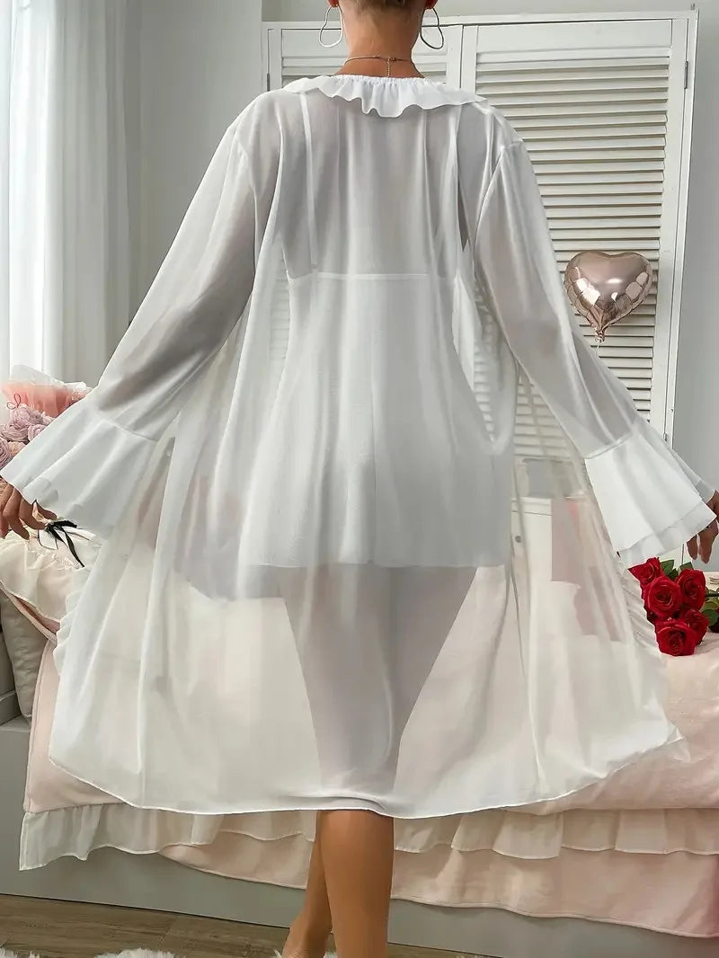 Sexy Overweight Transparent Lingerie