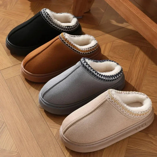 Winter Soft Platform Slippers