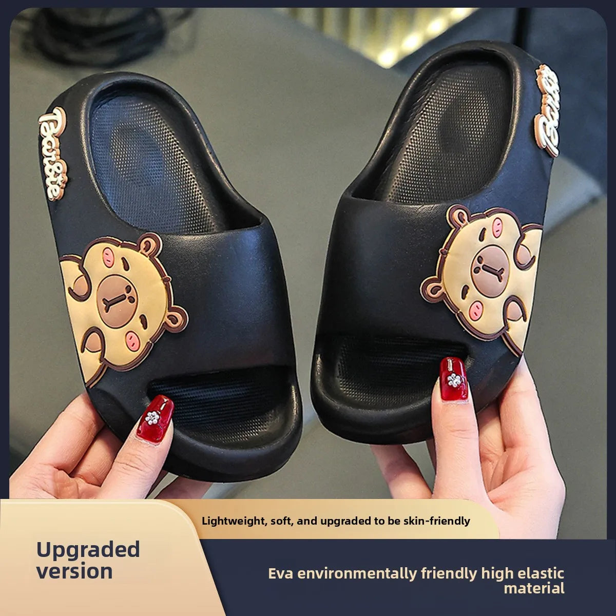 Children Slippers Cute Cartoon Girl Home Slippers