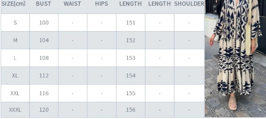 Vestido largo de manga larga con cuello en V y cintura alta