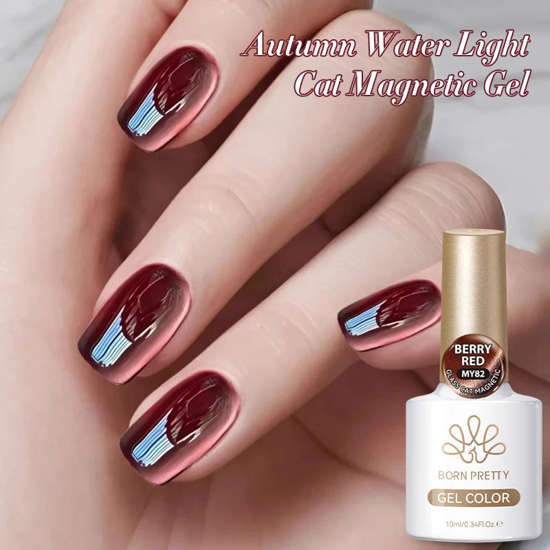 10ml Brown Purple Black Red Cat Magnetic Gel Polish Manicure Soak Off