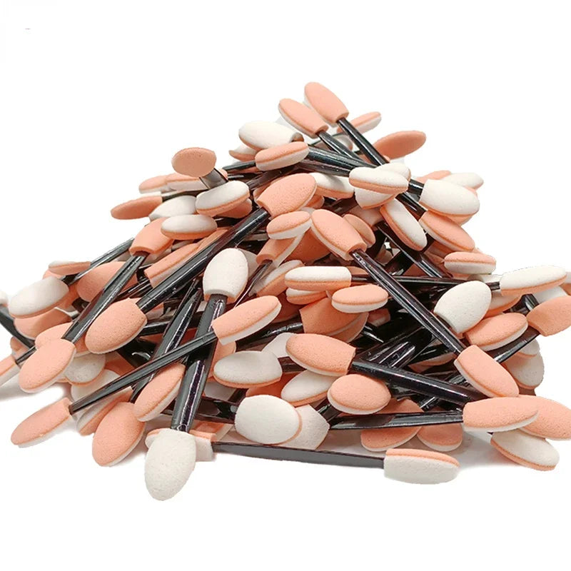 100Pcs/ Bag Portable Eyeshadow Small Double Sponge