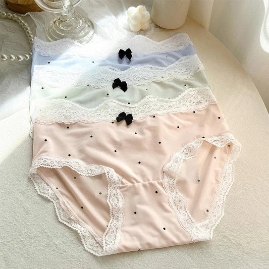Polka Dot Underpants Sexy Transparent Lingerie Set