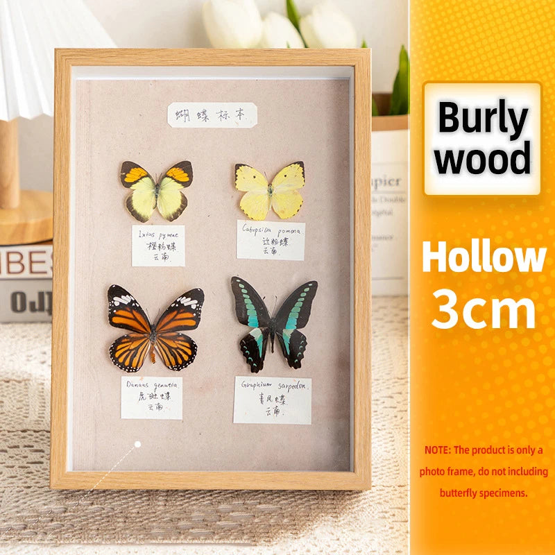 3D Photo Frame Hollow Dried Flower Specimen Holder Handmade