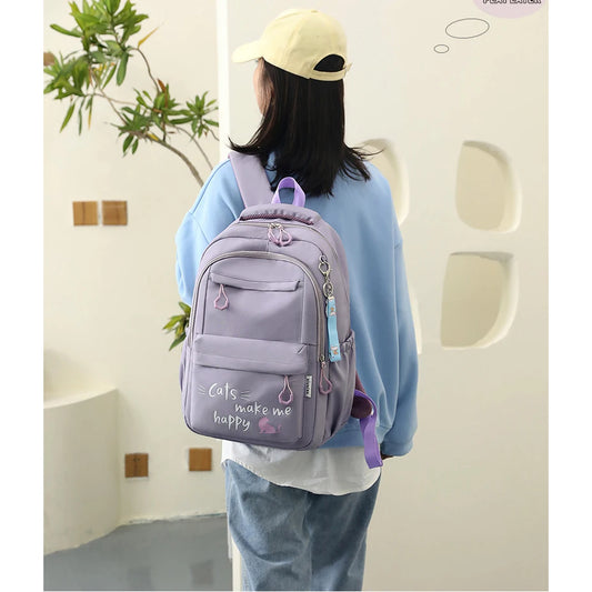 Girl School Bag Backpack Back Pack