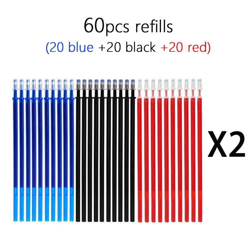 12Pcs/23Pcs/34Pcs/60Pcs Erasable Gel Pen Set