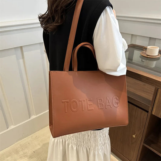 Vintage Pu Leather Tote Casual Single Shoulder Cross Body Bags