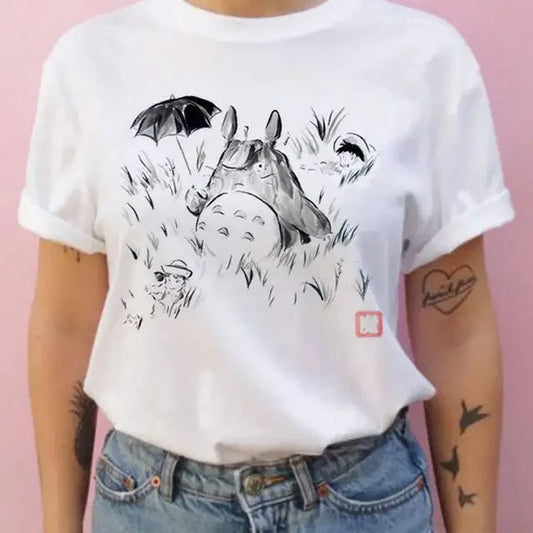 Short-sleeved Studio Ghibli Totoro T-shirt