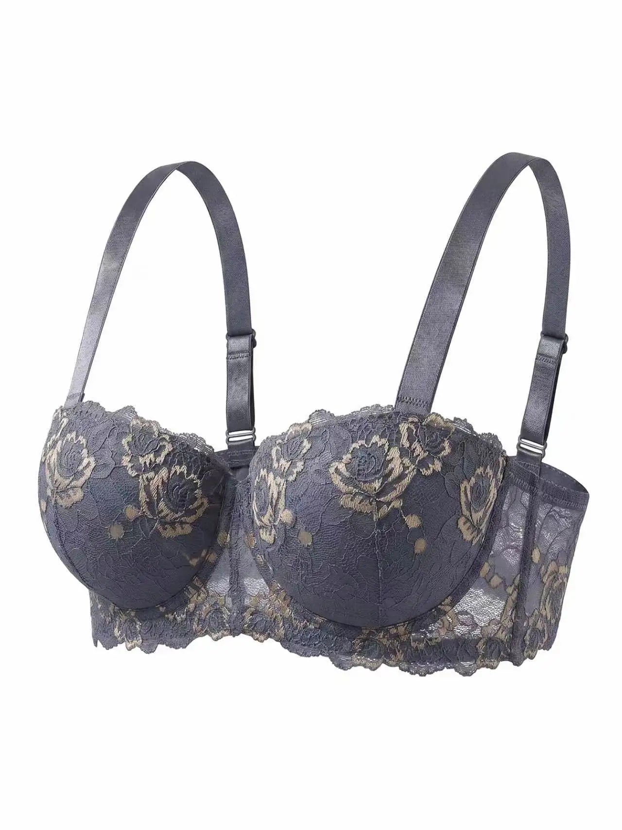Wide Strap Plus Size Bra Lace Lingerie