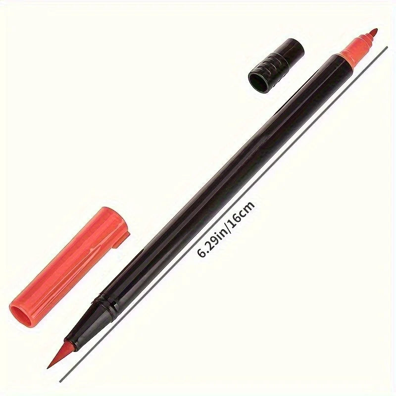 Vibrant Double Ended Watercolor Markers Art Set
