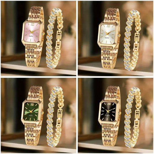 Stainless Steel Bracelet Folding buckle Quartz Watches