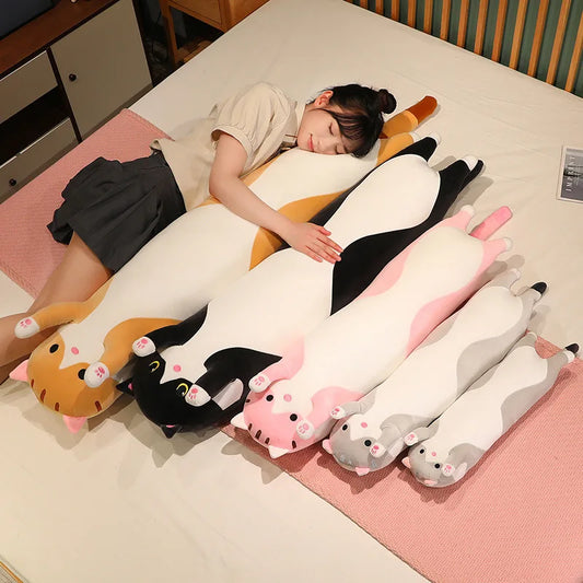 50/70/90/110/130cm Funny Joy Cute Soft Long Cat Plush Toys