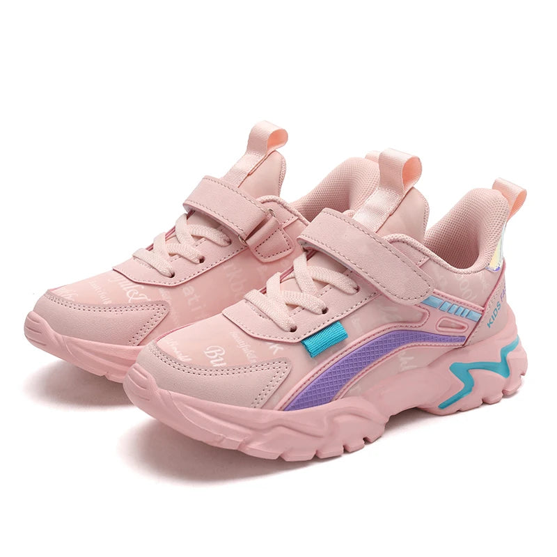 Children's Leather Walking Running Sneakers