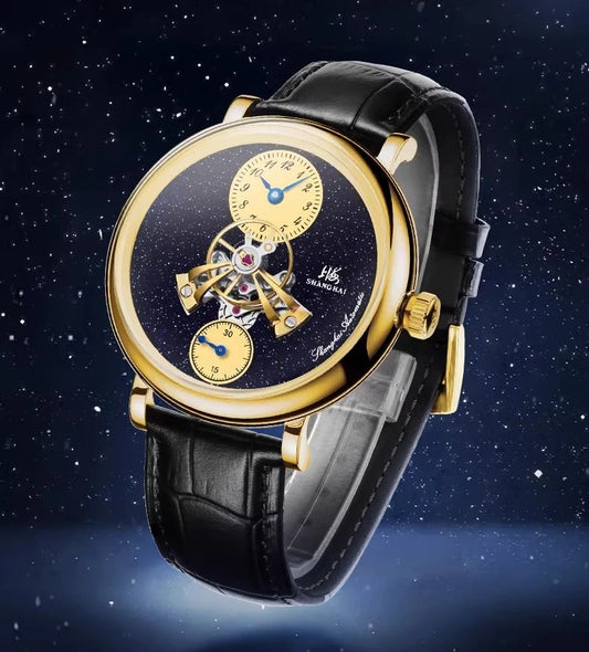 Sky Dome Mechanical 42mm Center Flywheel Automatic Watch