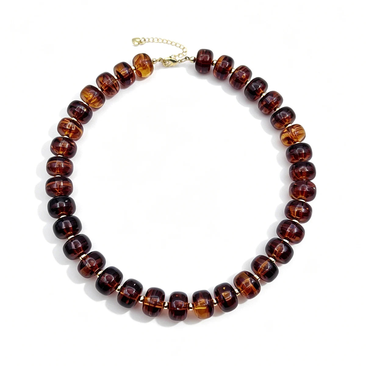 Chunky Beaded Statement Choker Boho Colorful Resin Necklaces