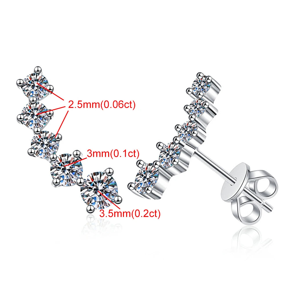 DANA Moissanite Diamond Earrings