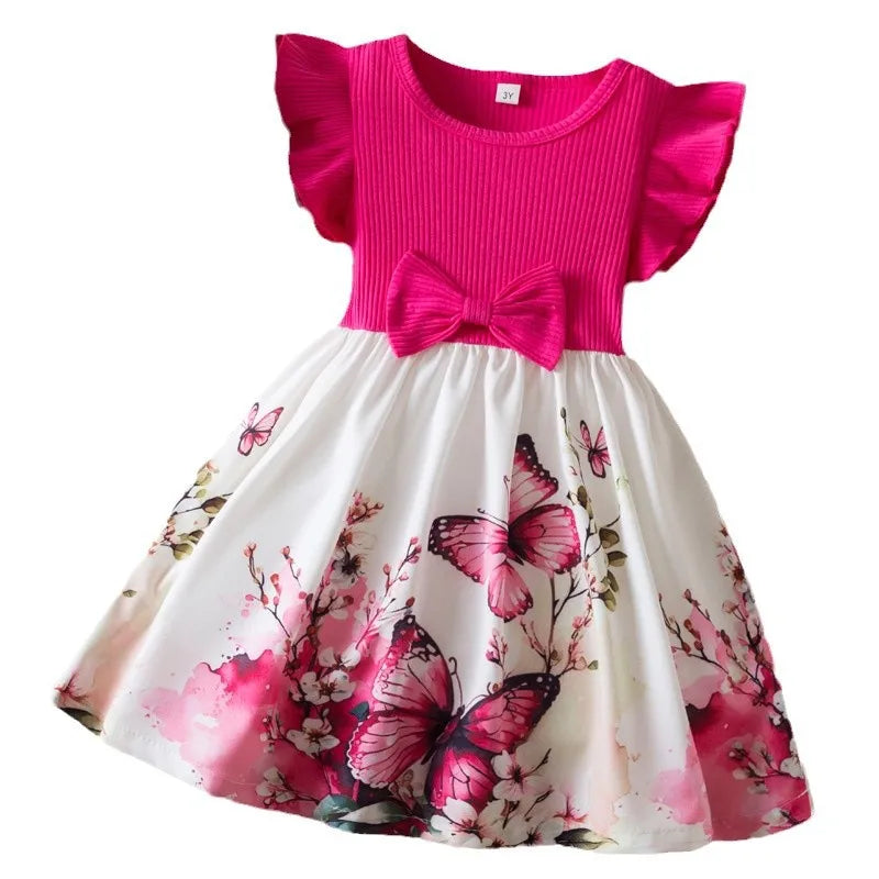 Butterfly Flying Sleeves Cute Casual Dresses