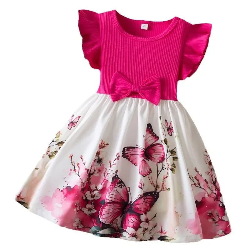 Butterfly Flying Sleeves Cute Casual Dresses