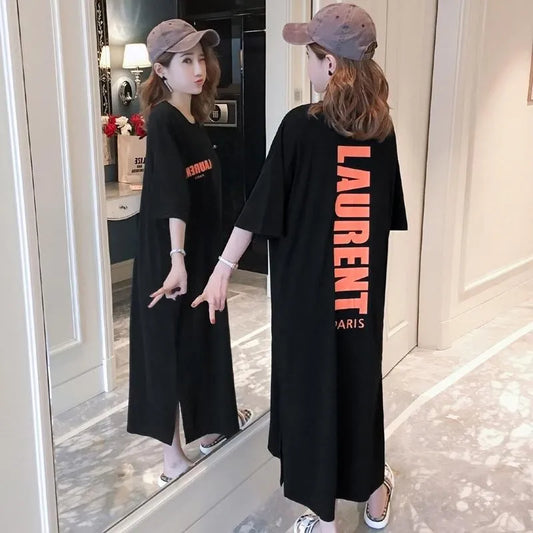 Comfortable Short-sleeved Round Neck pregnant Dress
