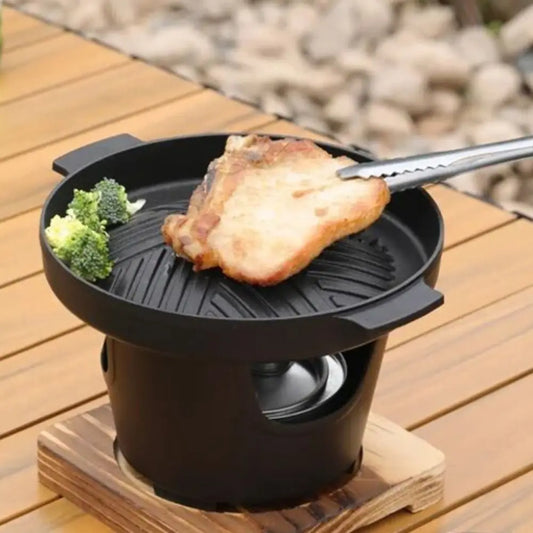 Detachable Japanese Alcohol Stove Korean Portable Non-stick Mini Barbecue Stove