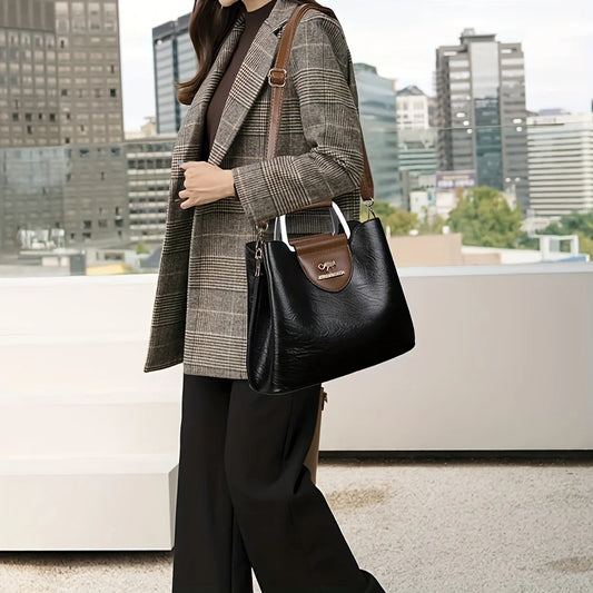 Tote Bag with Multiple Pocket Vintage Crossbody Bags